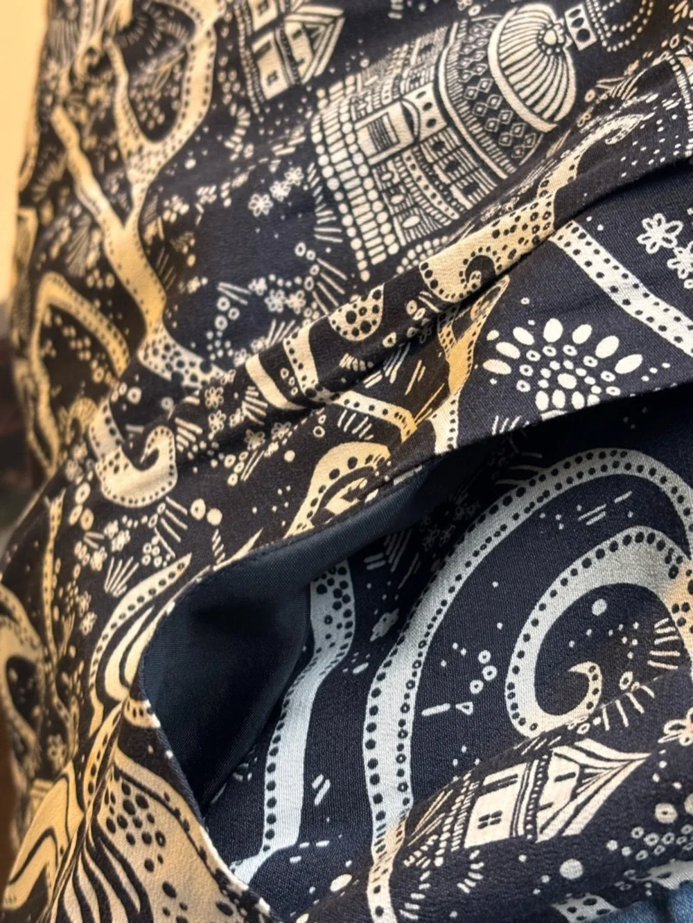 🌸 Moulinette Soeur Size 4 Anthropologie Swirling Villages Surplice Dress